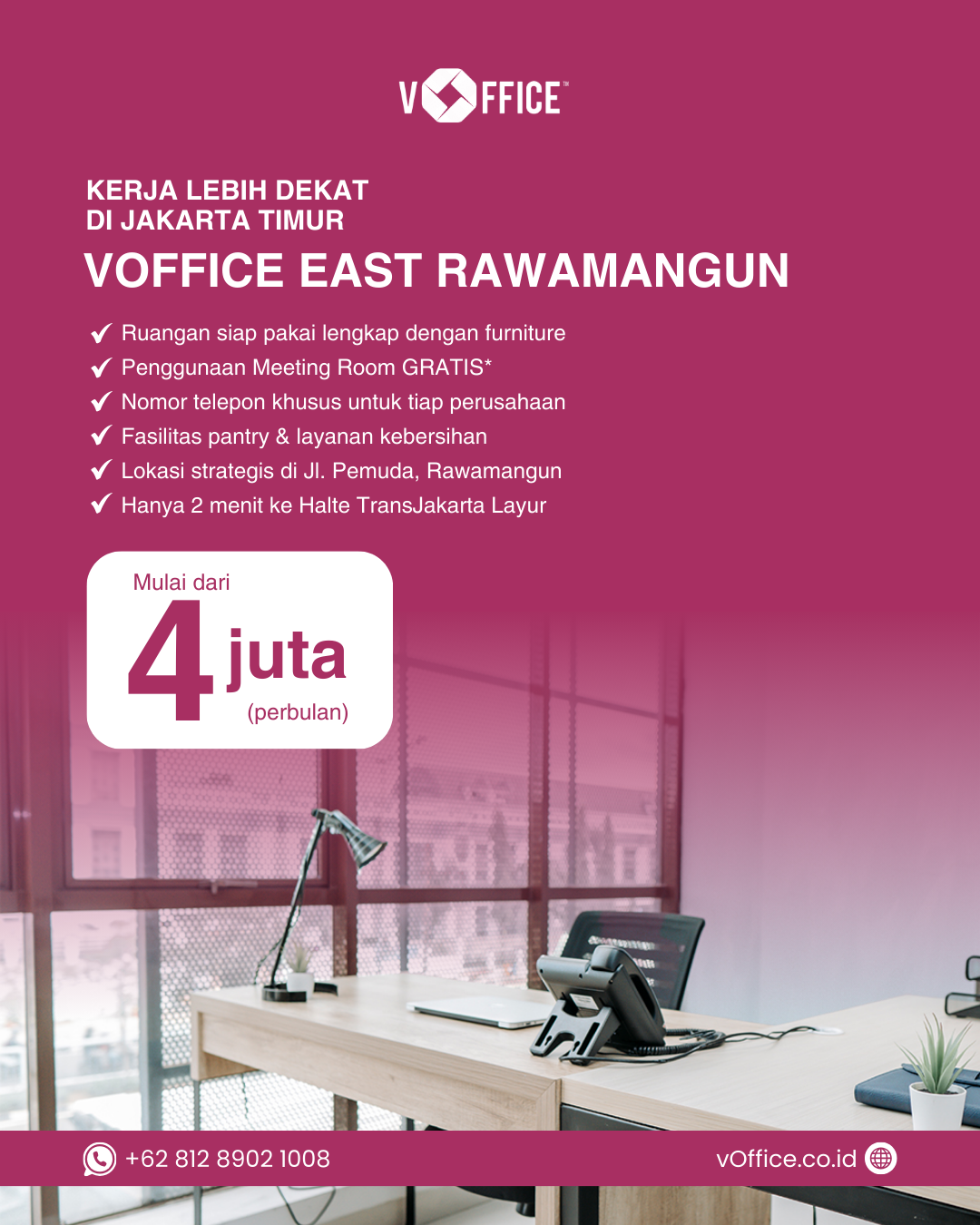 Promo vOffice East Rawamangun
